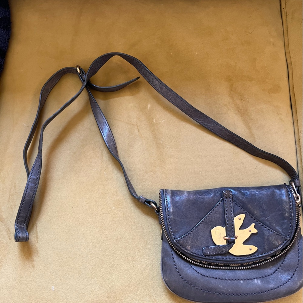 Grey Marc Jacobs Leather Crossbody